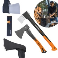 Štiepacia sekera FISKARS X17 M + BRADAS univerzálna sekera BRÚSENIE