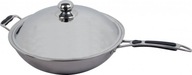 Indukčná panvica wok s pokrievkou, 36 cm