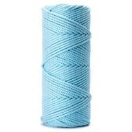 Macrame struna 3PLY 3mm 100m Svetlomodrá