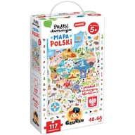 CzuCzu MAPA POĽSKA pozorovacie puzzle, plagát 5+