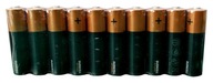 10x alkalická batéria Duracell AA R6 1,5V