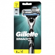 Rukoväť Gillette Mach3 Razor + 2 náhradné čepele