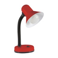 Stolová lampa v štýle PRL, červená nočná lampa