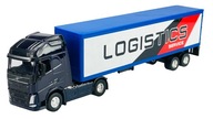 WELLY VOLVO FH BLUE + PRÍVESNÝ VOZIDLO 1:64 NOVÝ MODEL 68051