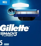 Gillette Mach3 Turbo kazety do žiletiek 5 ks.