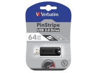 Verbatim 64GB PinStripe USB 3.0 kľúč