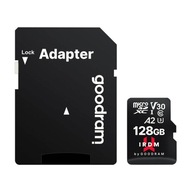 GOODRAM IRDM FAST MICROSD PAMÄŤOVÁ KARTA 128GB SÚČASŤOU ADAPTÉRU