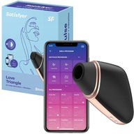 Čierny vzduchový stimulátor klitorisu Satisfyer Love Triangle