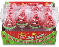 Smiling Watermelons Jelly Lollipops 24 kusov 480g