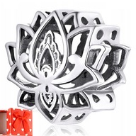 Charms Silver LOTUS FLOWER S925 SILVER + darčeková krabička zdarma