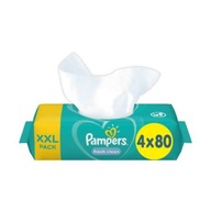 Pampers Fresh Clean vlhčené obrúsky, 4x80 ks.