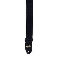 Gitarový popruh Fender Black Strap Gold Logo