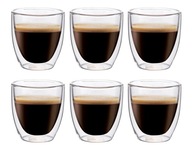 ESPRESSO šálky, termálne poháre na kávu, 6x