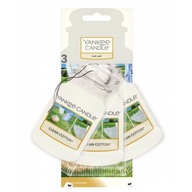 Yankee Candle Clean Cotton Car Fragrance 3 ks