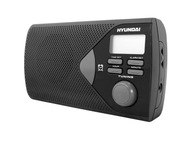 HYUNDAI PR200B prenosné rádio, LCD displej, hodiny, budík, AUX, čierna.