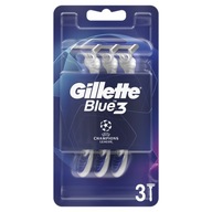 Gillette Blue3 Jednorazový holiaci strojček pre mužov, 3 ks.