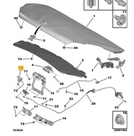 Rukoväť západky kapoty Peugeot 208 9673383380 ORG