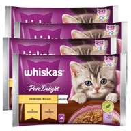 WHISKAS JUNIOR MOKRÉ KRMIVO PRE MAČATÁ HYDINU 4x340G