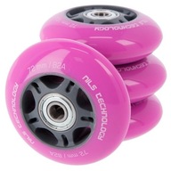 Inline kolesá 4x PU 72x24 82A + 8x ABEC-7 NILS