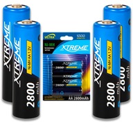 4ks XTREME Ni-MH AA R6 BATÉRIA 1,2V 2800mAh