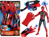 Strelecká rukavica SPIDERMAN LAUNCHER + SADA Figúrky SPIDER Avengers