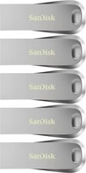 SanDisk Ultra Luxe USB 3.1 flash disk 32GB strieborný x5