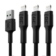 3x USB - Lightning kábel 1,2 m pre iPhone SE 11 12 13 14 PRO STRONG USB KÁBLE