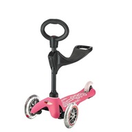 Mikro mini kolobežka 3v1 Deluxe Pink MMD009