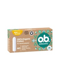 O.B.ORGANIC tampóny normálne - 100% bavlna 1balenie 16 ks