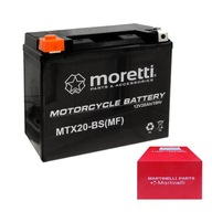 Motobatéria MORETTI MTX20-BS 20 Ah Martinelli