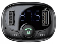 Bluetooth FM vysielač, MP3 nabíjačka 2xUSB BASEUS