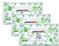 BAMBOOLOVE BAMBUSOVÉ VLHČENÉ Utierky 3X60 KS