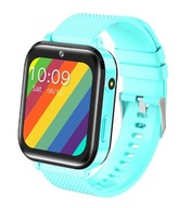 SMARTWATCH MODRÉ PRE DETI 4G LTE GPS WIFI PL MENU