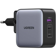 Ugreen 65W rýchla nástenná nabíjačka 2xUSB-C 1x USB-A QC pre notebook tablet