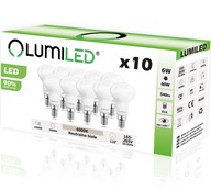 10x LED žiarovka E14 6W = 60W R50 4000K LUMILED