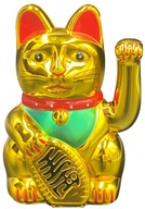 Japonská mačka Maneki-Neko Chinese Lucky Cat 15cm