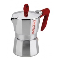 Hliníkový KÁVOVAR PEDRINI KAFFETTIERA RED 6 t K2