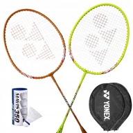 Bedmintonový set s 2 raketami Yonex GR-360 + 3 loptičkami Yonex