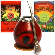 Sada Yerba Mate Green Guarana BIG Tekvica Bombilla