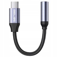 Beline Adaptér USB-C/Jack 3,5 mm sivý sivý DAC Samsung, Apple