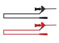 Skúšobný uchopovač, kábel s pazúrikom, 2ks, multimeter, sonda