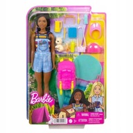 BARBIE BROOKLYN CAMPING BÁBIKA + DOPLNKY