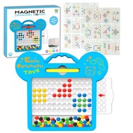 MAGNETICKÁ DOSKA MOSAIC MONTESSORI BODKY ŠABLONY PUZZLE