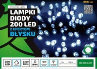 LED vianočné osvetlenie 200 studené vonkajšie 20m