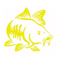 cartoon carp car sticker samolepka ar