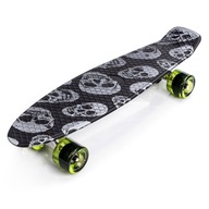 Viacfarebný skateboard METEOR skulls