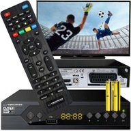 DVB-T2 POZEMNÝ TV TUNER DEKODÉR H.265 HEVC FULL HD USB HDMI + DIAĽK.