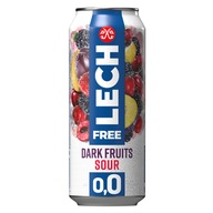 Lech Free Dark Fruits Pivo kyslé 0,0% 4 x 500Ml Plech