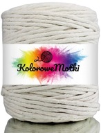 Prírodná bavlnená šnúra Macrame 100m 5mm