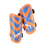 Futbalové chrániče holení Puma Ultra Light Strap oranžovo-modré XS